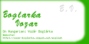 boglarka vozar business card